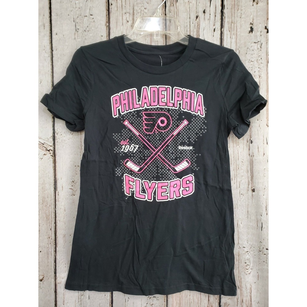 Reebok Girl's XL 16 Philadelphia Flyers NHL Short Sleeve T‑Shirt Tee Shirt NEW